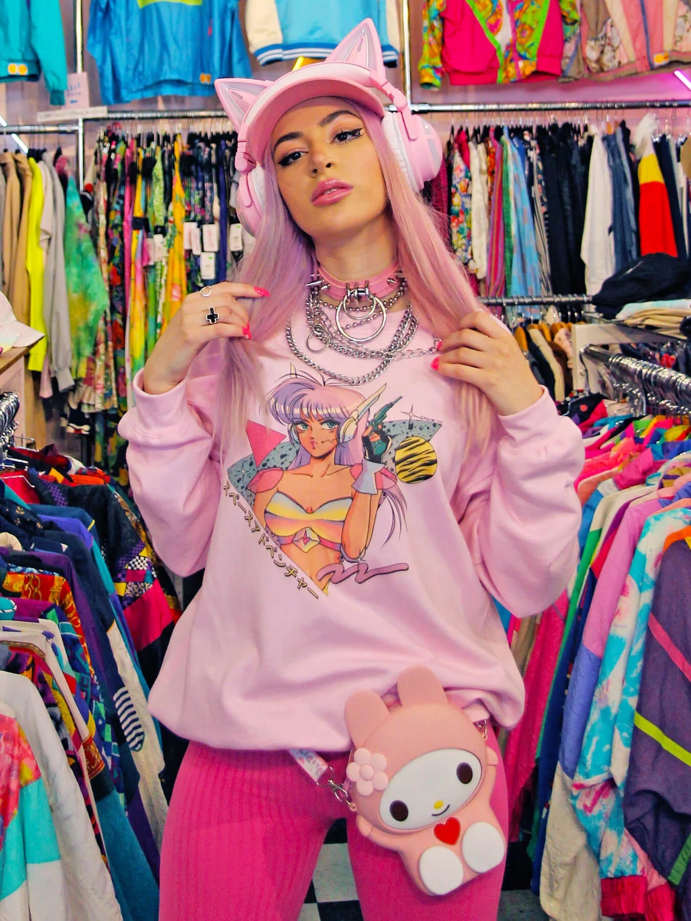 Mizucat Space Adventure Pullover Sweatshirt