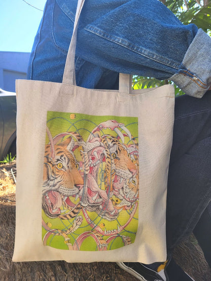 Shintaro Kago Tiger Factorization Tote Bag