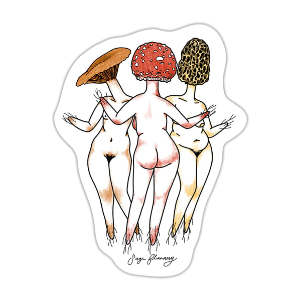 Mushroom a Trois Sticker