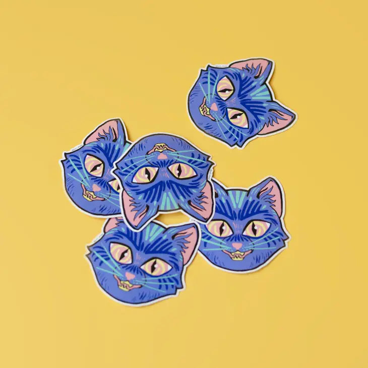 Cheshire Cat Smile Vinyl Sticker