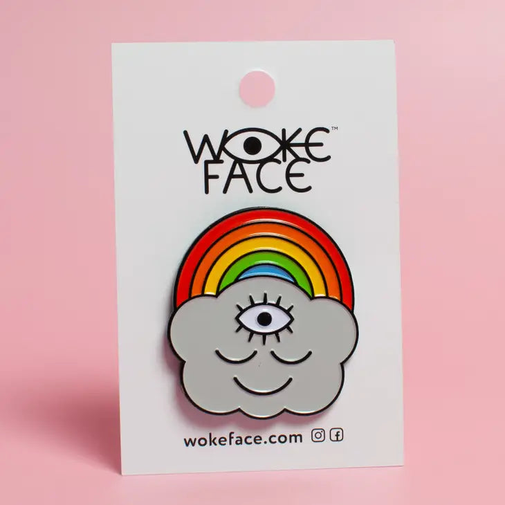 Rainbow Cloud Enamel Pin