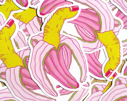 Finger Banana Sticker