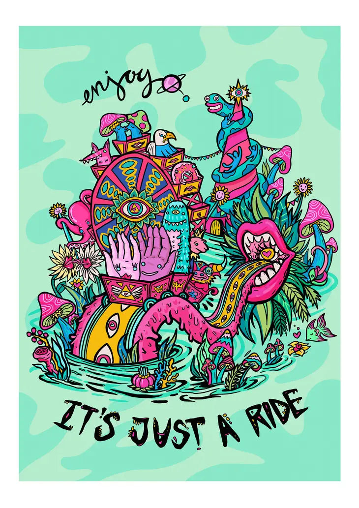It Is Just A Ride Greeting Card