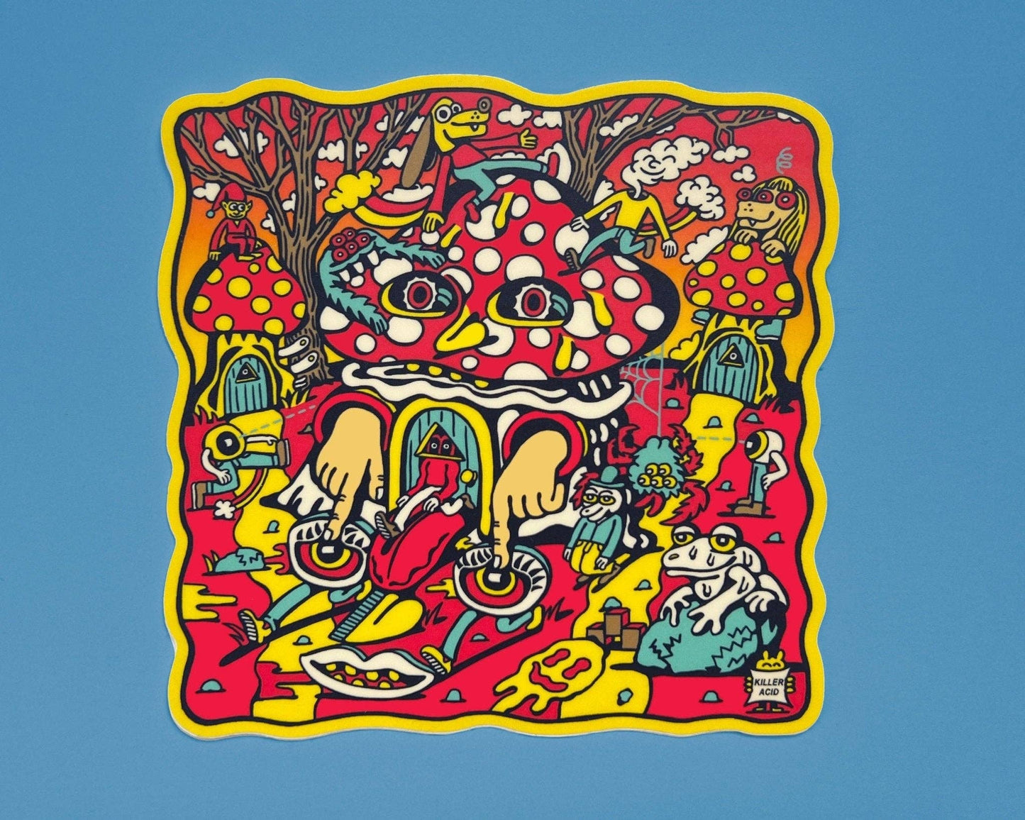 Mushroom House Sticker