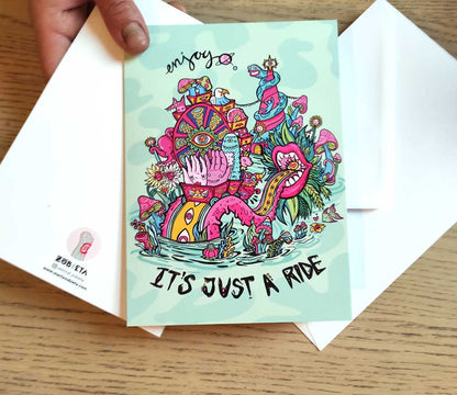 It Is Just A Ride Greeting Card