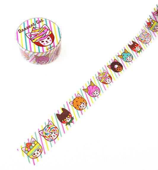 Dessert Cats Washi Tape