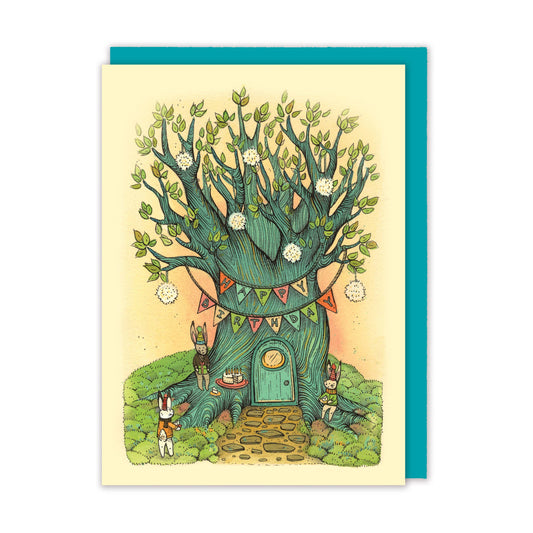 Happy Birthday Treehouse Greeting Card
