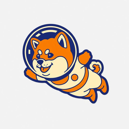 Space Shiba Sticker