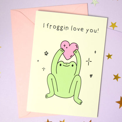 I Froggin Love You Greeting Card