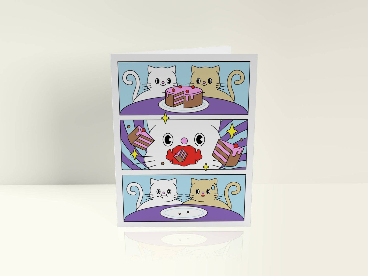 Birthday Cake Vortex Greeting Card