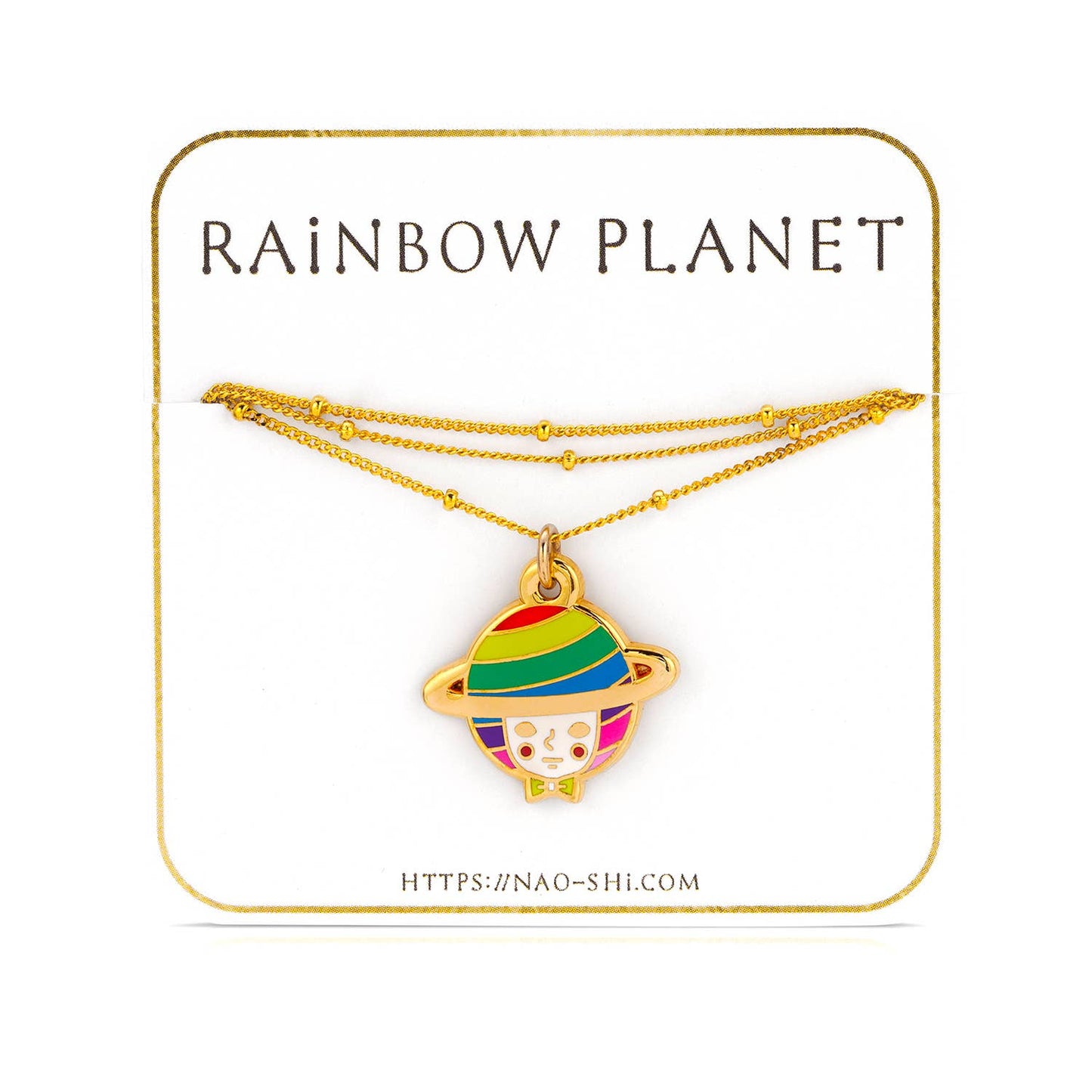 Rainbow Planet Necklace