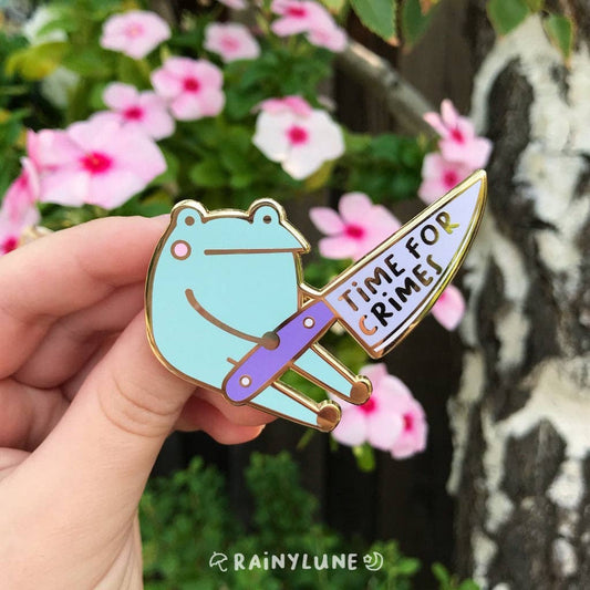 Time For Crimes Knife Pin