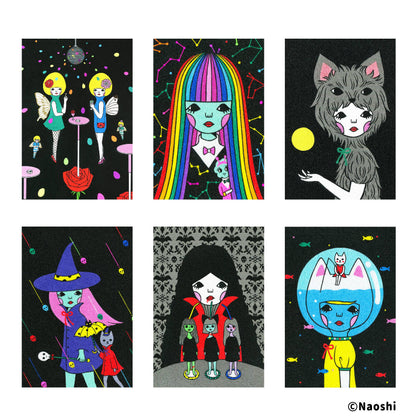 Postcards Black