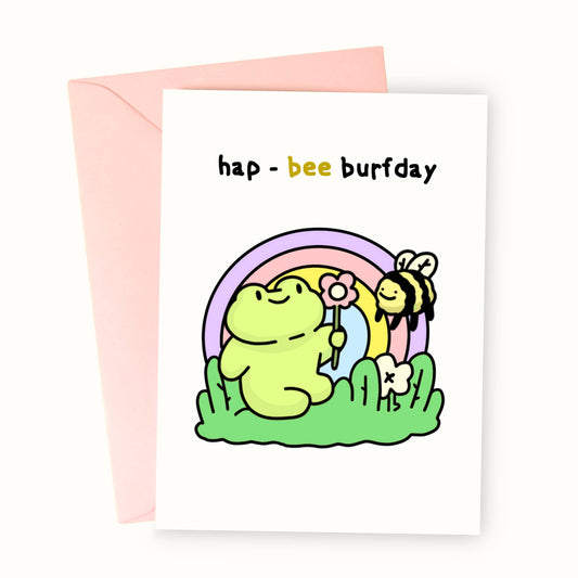 Hap-bee Birthday Greeting Card