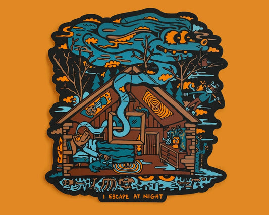 Escape At Night XL Sticker