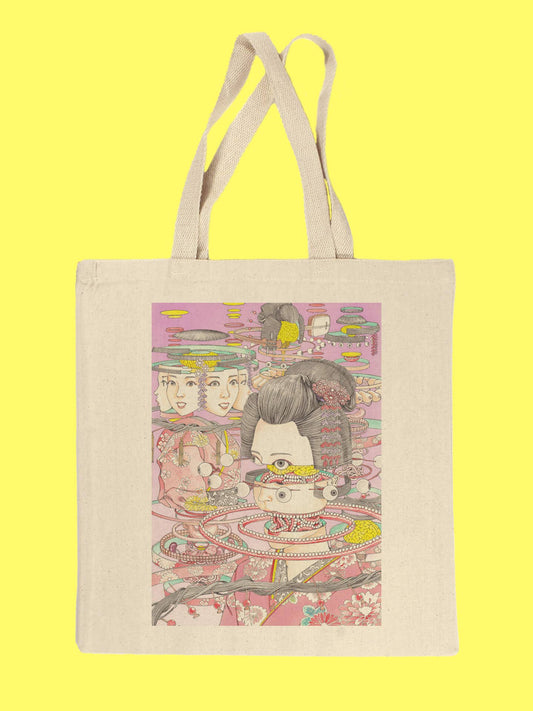 Shintaro Kago Geisha Factorization Tote Bag