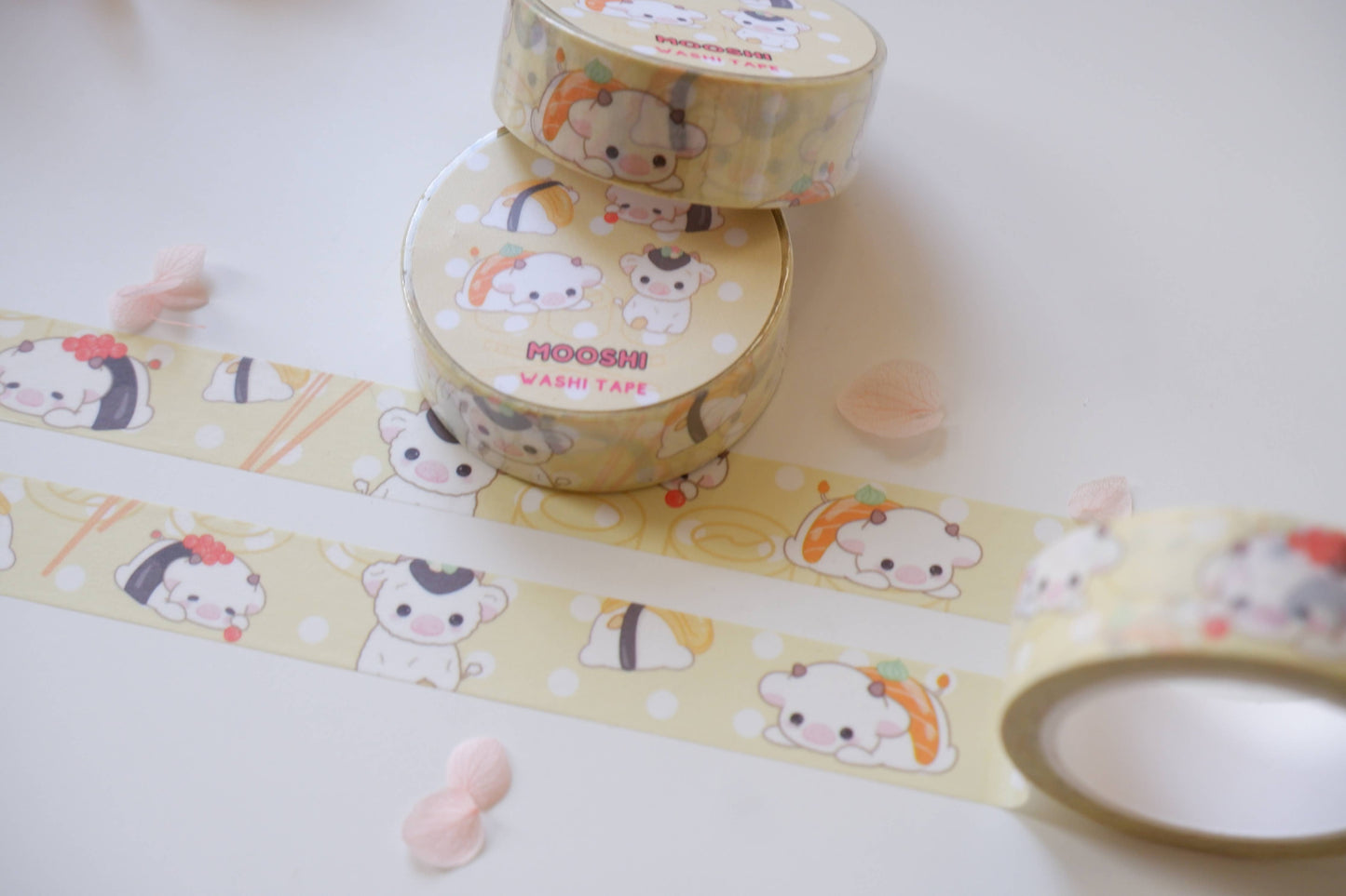 Mooshi Sushi Cow Washi Tape