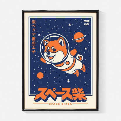 Space Shiba Print