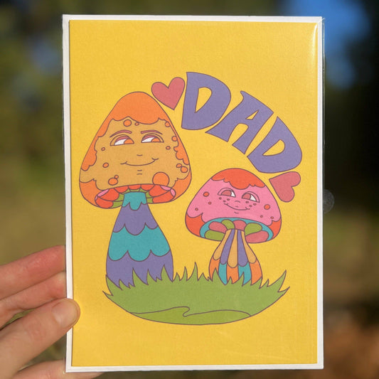 Dad Mushroom Greeting Card